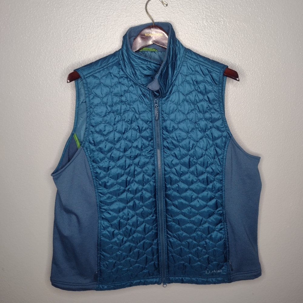 L.L. Bean Teal Quilted Vest